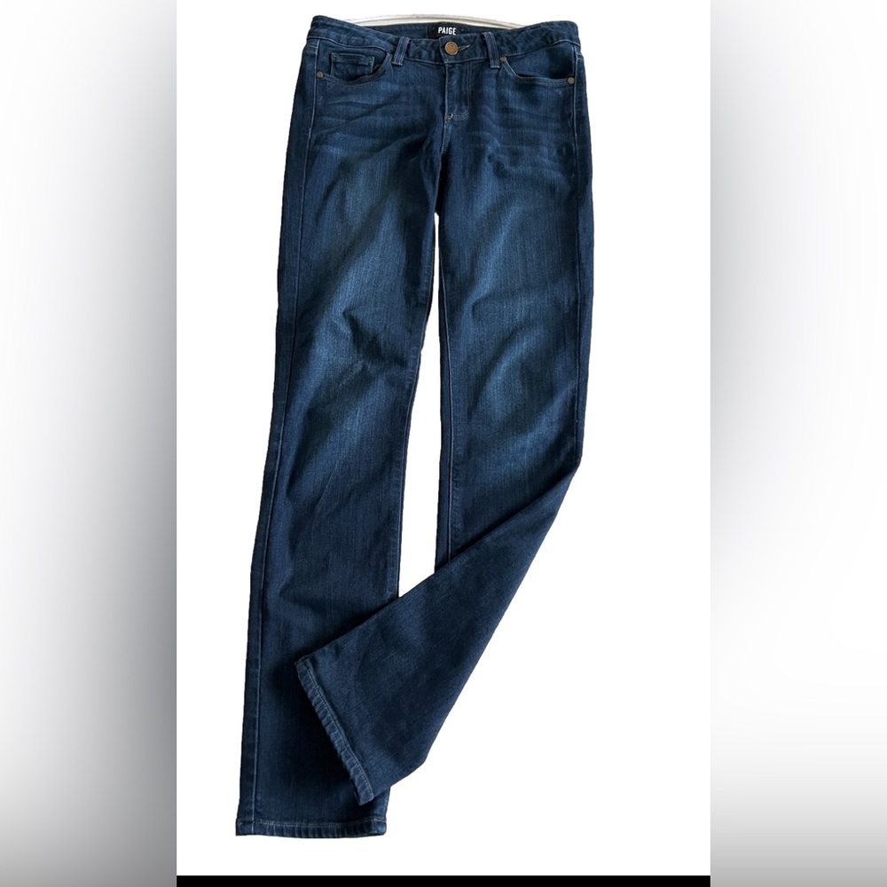 PAIGE SKYLINE SKINNY Dark Wash Premium Skinny Denim Jeans 4 Way Stretch 28 32x30
